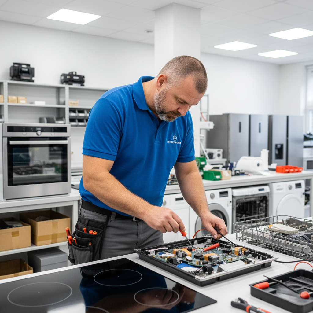 tecnico ripara in lab